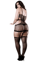 Bodystocking mit Cut-Outs Plus Size