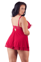 Rotes Babydoll Plus Size